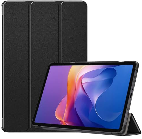 YRH para Funda Redmi Pad 2 11 Pulgadas 2025, Ultra Slim Leather Stand Cover para Tablet Xiaomi Redmi Pad 2 4G (Negro)