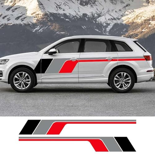 AENQNVK Adesivi per carrozzeria Laterali e grafiche per Auto, Adatti per Audi Q7 4M 4L Quattro S Line 2020, 2007, 2016, 2017 e 2018.