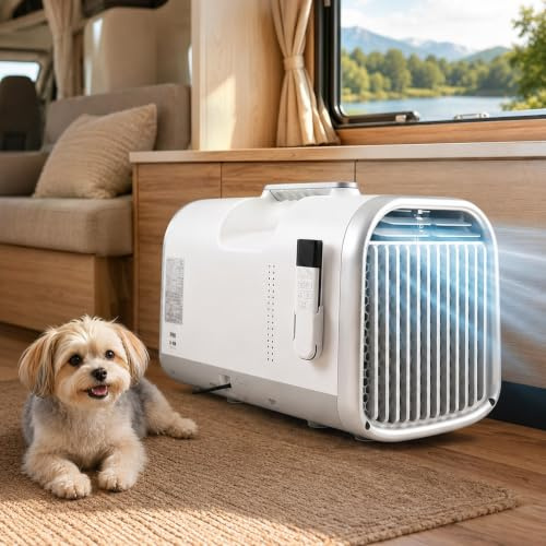 220V Klimaanlage 5100 BTU, 4-in-1 für Wohnmobil, Wohnwagen und Camper