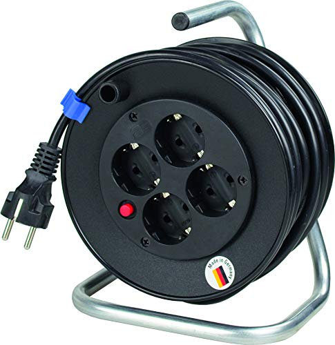 AS – Schwabe 10180 Mini Safety Cable Drum, 180 15 m H05VV-F 3G1.5 with IP20 Interior
