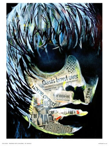 onthewall Saveloy OTW0029d Poster, Kunstdruck, Oasis Liam Gallagher