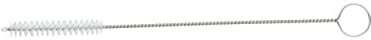 KitchenCraft Small Bottle Brush / Straw Cleaner, Resistant and Precise, Wire / Nylon, 23 cm (9), Silver/White