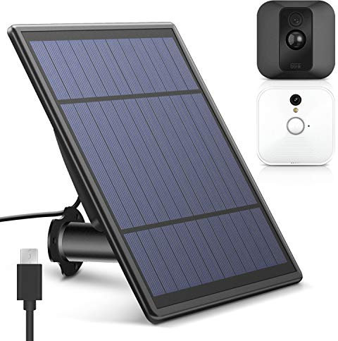 MYRIANN Solar Panel for Blink XT XT 2 Security Camera, Wall Mount Outdoor Weather Proof Solar Power Charging Panel for Blink XT XT 2 Home Security Camera System