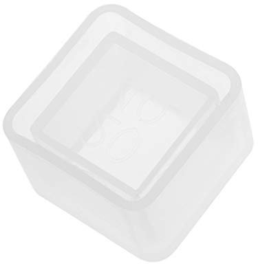 Xuniu DIY Cubo de Silicona moldes de macetas para Jardinera de Cemento jarrón de hormigón moldes de jabón 48x35mm