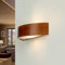 Wandleuchte Glas Holz rustikal Wohnzimmer Treppenhaus B:40,5 cm E27 Up Down indirektes Licht blendarm wohnliche Wandlampe Flur ARBARO
