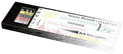moses. libri_x Bleistiftset Spitze, 6 Bleistifte mit Radierern, Härtegrad HB und 2B