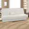Antonouse Housse de clic clac Extensible 120 à 140cm-180 à 200cm (Noir) (Beige)