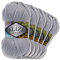 5x Alize 100 g Burcum Klasik Wolle (Grau 253)