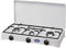 CFParker Fornello 3 FUOCHI Metano con Valvola di Sicurezza - Made in Italy 5328GPSm