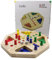 GICO Holz Ludo Spiel XL - das Brettspiel für die ganze Familie, stabile Ausführung. Bekanntes Gesellschaftsspiel Spiel für Jung und Alt mit großen Figuren-7957