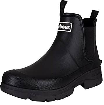 Barbour Uomo Stivali Di Gomma Nimbus, Black, 42 EU