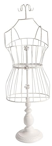 Deco Woerner Schneiderbüste Schaufensterbüste Dekobüste Metallbüste weiß 64 cm hoch
