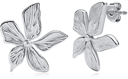 VNOX Chunky Goldene Ohrringe Damen - Tropfen Ohrringe, Drop Earrings, Creolen Schmuck - Geschenke für Frauen, Freundin, Mutter - Hochzeit, Geburtstag