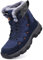 Unitysow Damen Winterschuhe Herren Stiefel Warme Gefütterte Schneestiefel Winterstiefel Outdoor Wasserdicht Trekkingschuhe Wanderschuhe Winterboots Gr.37-46,Blau,Gr.41