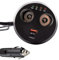 Simply POW10 12V Type C and USB 3.0 QC Cup Holder Charger Including Multiple Traditional Lighter Sockets Including Volt Meter.
