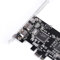 Akozon Carte PCI-Express, contrôleur PCI-E PCI Express FireWire 1394a IEEE 1394 avec câble Firewire Câble Contrôleur 800Mbps - 1394-1995 pour Bus Série Hautes Performances