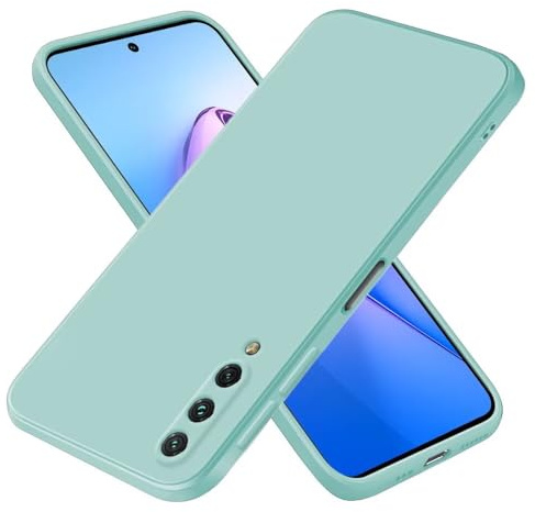 EASSGU Funda para Xiaomi MI A3 (6.09 Inches), Carcasa de Silicona Suave de TPU - Cian Claro