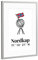 artboxONE Poster mit Rahmen Silber 45x30 cm Nordkap Norwegen Globus Flagge von JulimaltdieWelt - gerahmtes Poster