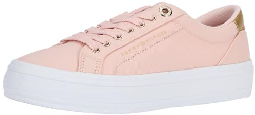 Tommy Hilfiger Baskets Vulcanisées Femme Chaussures, Rose (Whimsy Pink), 39