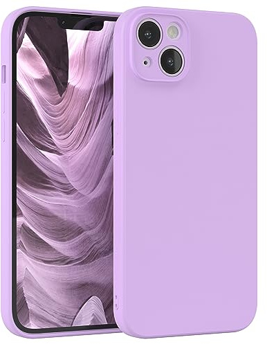 EAZY CASE - Silikonhülle für iPhone 14 Plus Hülle Silikon Case Lila weich stoßfeste Handyhülle iPhone 14 Plus Schutzhülle mit Kameraschutz Dünn Premium Schutz Cover TPU Phone Bumper in Violett