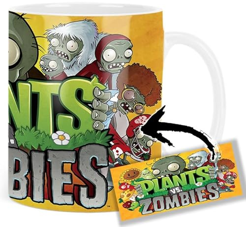 MUGSVILLE Plants Vs Zombies Taza Ceramica Mug