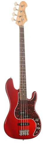 J & D E-Bass PBJ Candy Red - Basso elettrico a 4 corde