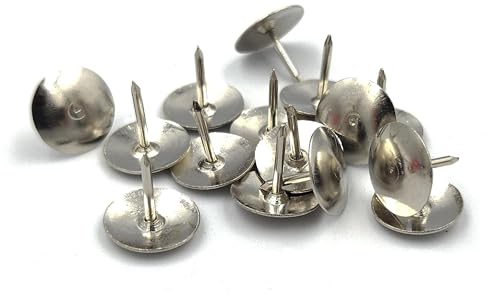 TapeOn 50er Set Silberne Polsternägel | Hochwertig, Langlebig & Stilvoll | Ideal für Möbelrestaurierung & DIY Projekte