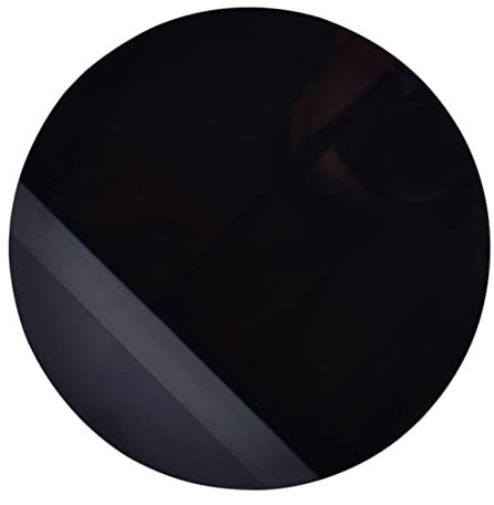 Amosfun Obsidian Gothic Wohnkultur Runde Spiegel Lichthausdekorationen Für Zu Hause Schwarzer Runder Spiegel Feng Shui Runder Teller Schwarze Platten Meditation Kristall Feng-Shui-Spiegel