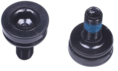 PROWHEEL Bulloni di fissaggio per pedivella esagonale per bicicletta, mandrino da 8 mm, viti a brugola, senza cappuccio, movimento centrale per asse della bicicletta, si adatta a molte guarniture per