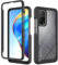 ILING Funda para Xiaomi Mi 10T / Mi 10T Pro 5G, Ultradelgado Transparente Antigolpes Carcasa con Protector de Pantalla Incorporado, Dura PC + Silicona TPU Bumper Cubierta (Negro)