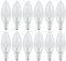 Vanke E14 Light Bulb 40W, SES Dimmable Small Screw Candle Bulbs Warm White 2700K, Energy Saver B11 Clear Bulb, 430 Lumen, 12-Pack