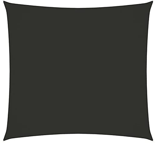 heybb Parasol en tissu oxford carré 4x4 m anthracite,Parasol De Jardin Exterieur,Protection Uv,Parasol,