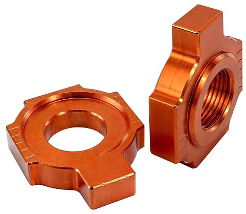 2 piezas de ajuste de cadena de bloque de eje para KTM EXC SX MXC 125 200 250 300 380 400 450 520 525