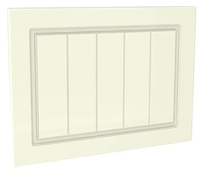 M2 Traders Country Shaker Integrated Extractor Door (597x445 cm) - Light Cream