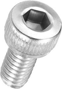 Kozelo 50pcs Tornillos de Cabeza Hexagonal - [M4-0.7 x 8mm] Acero Inoxidable 304 Totalmente Roscado Allen Tornillo para Motor Eléctrico Ventilador Impresión 3D Reparación, Plateado
