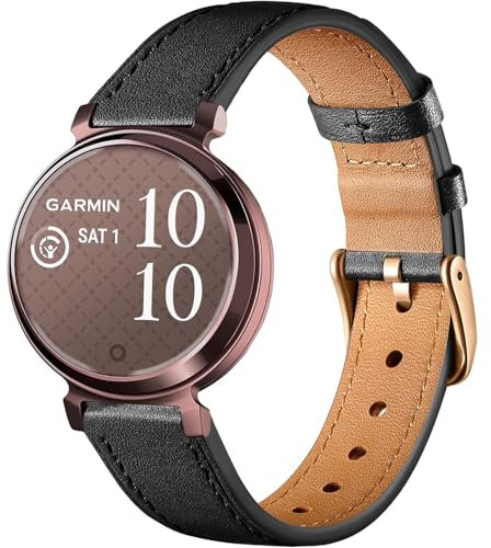 Issinlky Leatherband für Garmin Lily 2, 14MM Business Band für Garmin Lily 2 Gentlemen Ladies