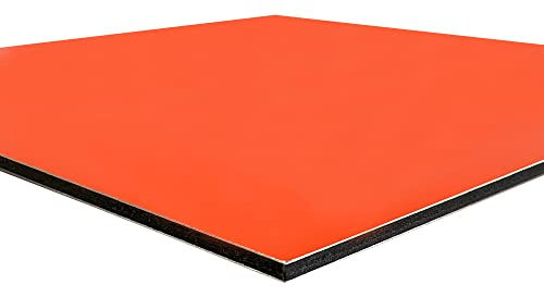 PLAQUE ALUMINIUM 20x50 CM.PLAQUE ALU COMPOSITE ORANGE.PANNEAU COMPOSITE ALUMINIUM 3 MM.PANNEAU SANDWICH ALUMINIUM.