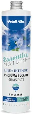 Essentia Intense Wäscheparfüm mit Desinfektion, Wäscheparfum für Waschmaschine mit Extrakten aus natürlichen ätherischen Ölen (Petali Blue, 250 ml, 1 Stück)