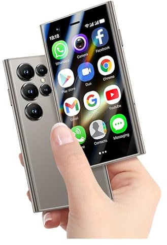 SOYES S24 Pro Max 4G Mini Smartphone - Compact and Powerful with Android 9.0 2GB RAM 16GB ROM 2500mAh Face ID 3.0 Inch Small Mobile Phone (Gold, 16, GB, GB, 2)