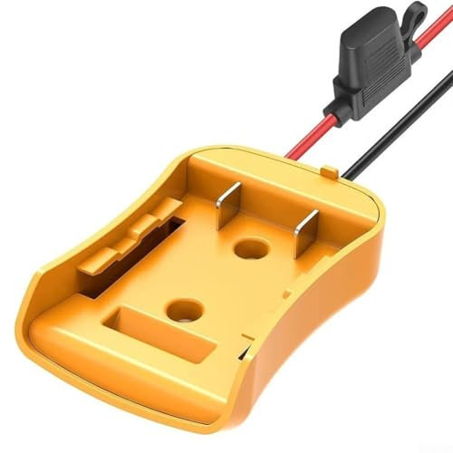 Adaptateur de batterie externe 18 V avec connexion filaire pour outils électriques DeWalt DIY (avec fusible)