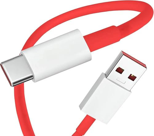 for OnePlus Charge Cable 1.8M/6FT 65W USB A to C Cable Supervooc Charge for OnePlus Nord 3 Nord CE 2 12 11 10 Pro 8 7T Pro 7 6 SuperVOOC Charging Cord for OPPO Reno12 F SuperDart Charge Cord