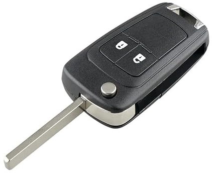 Housse de Porte-clés 2 Boutons pour Opel Vauxhall Zafira Astra Insignia de clé à télécommande avec Logo (2 Boutons-Opel)