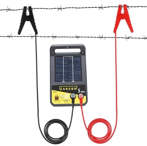 Fil de clôture électrique, plombs de connecteurs de clôture électrique, fil de plomb électrique solaire avec clip d'alligator, chargeur de clôture solaire de connexion solaire