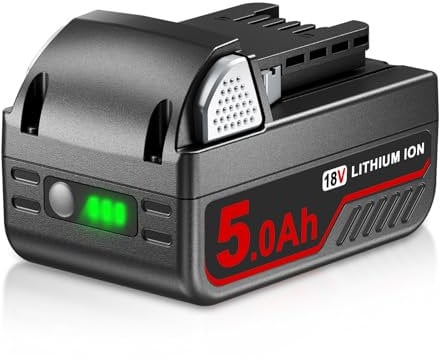 5.0Ah 18V M-18 Li-ion Replacement for Milwaukee Battery M-18 Compatible with Milwaukee Battery 48-11-1890 48-11-1828 48-11-1820 48-11-1811 Cordless Power Tools