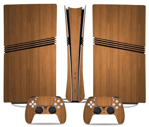 Per PS5 Pro Skin Disc Edition & Per PS5 Pro Skin Digital Edition Console Controller Vinyl Cover Skins Wraps Scratch Resistant Compatible 94245 Skins Wraps Regalo(Disc Version)