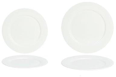Plato de desayuno delicado de cerámica blanca pura resistente a altas temperaturas, color bajo esmalte, antiquemaduras, combinación de placa de gota de agua