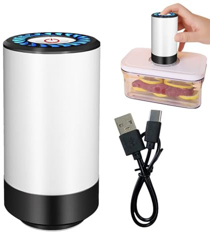 Pompa Elettrica Per Sacchetti Sottovuoto Per Conservazione,Pompa Elettrica per Sacchetti Sottovuoto - Soluzione USB Ricaricabile per Casa, Viaggi, Nuoto, Campeggio e Traslochi