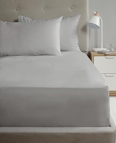 Rapport Home Single Fitted Sheet Single Grey