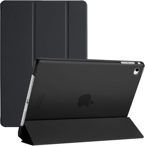 Smart Case for iPad Air1 (1st Gen 2013) iPad Air2 (2nd Gen 2014), iPad 5th Gen (2017) iPad 6th Gen (2018) With Auto Sleep/Wake, Magnetic Lightweight 9.7-Inch Cover (Black)