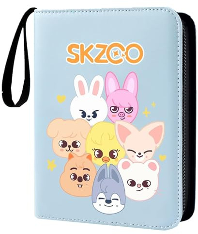 SKZ Photocard Binder, SKZ Kpop Photocard Binder mit 400 Fächern, Skzoo Sammelalbum für Fotokarten, Großes Fassungsvermögen Kartenhalter für Kpop-Fans